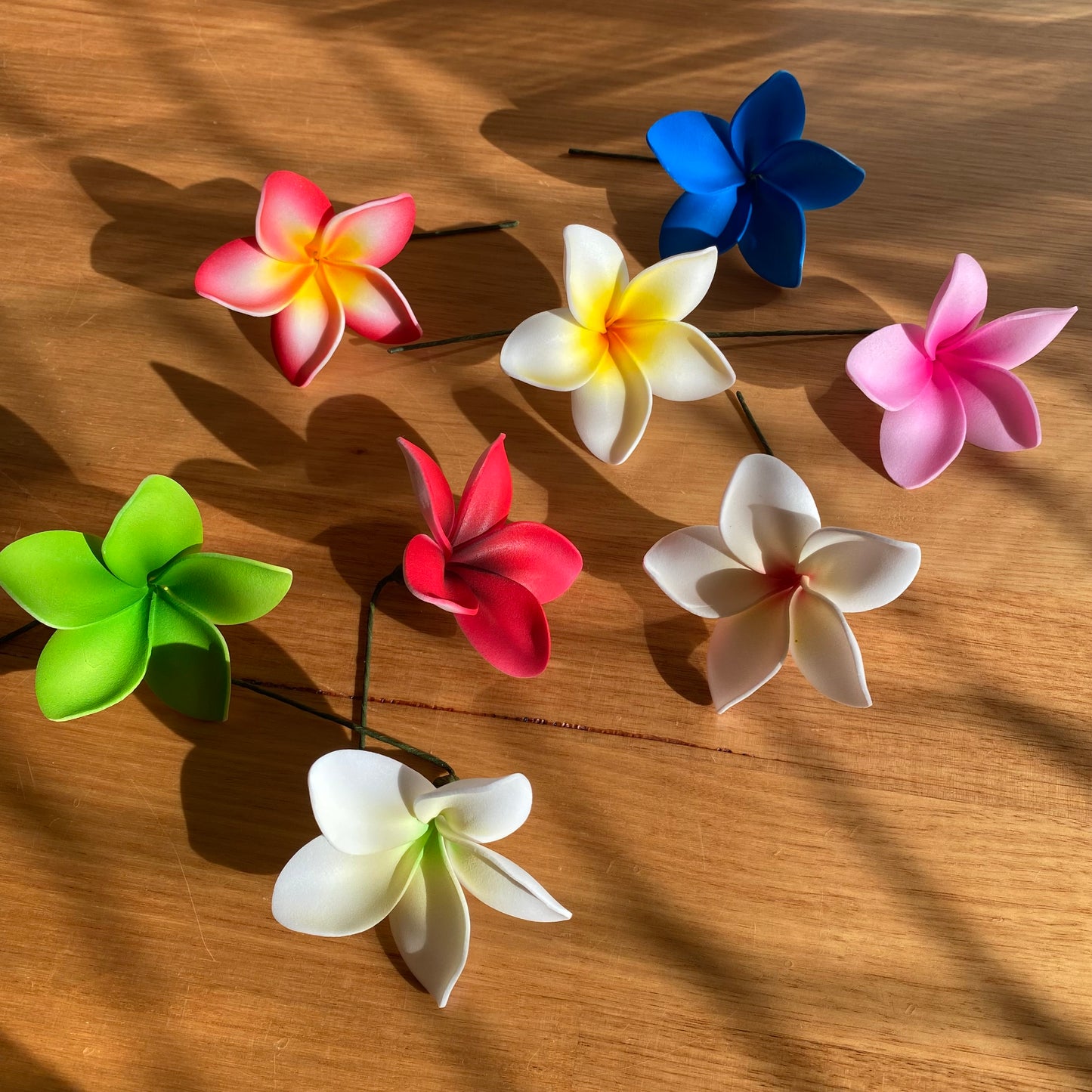 Medium Frangipani Sei Foam Flowers 7.5cm Pacific Islands Accessories #product_variant# - Island Aesthetica