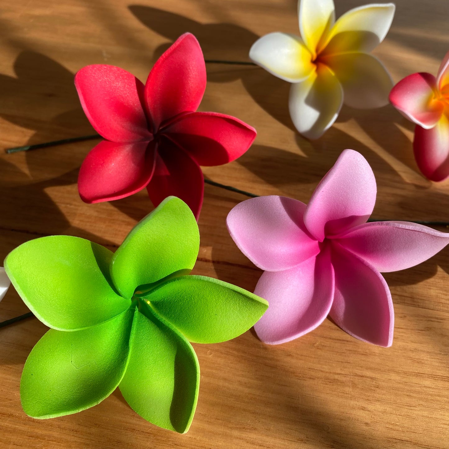 Medium Frangipani Sei Foam Flowers 7.5cm Pacific Islands Accessories #product_variant# - Island Aesthetica