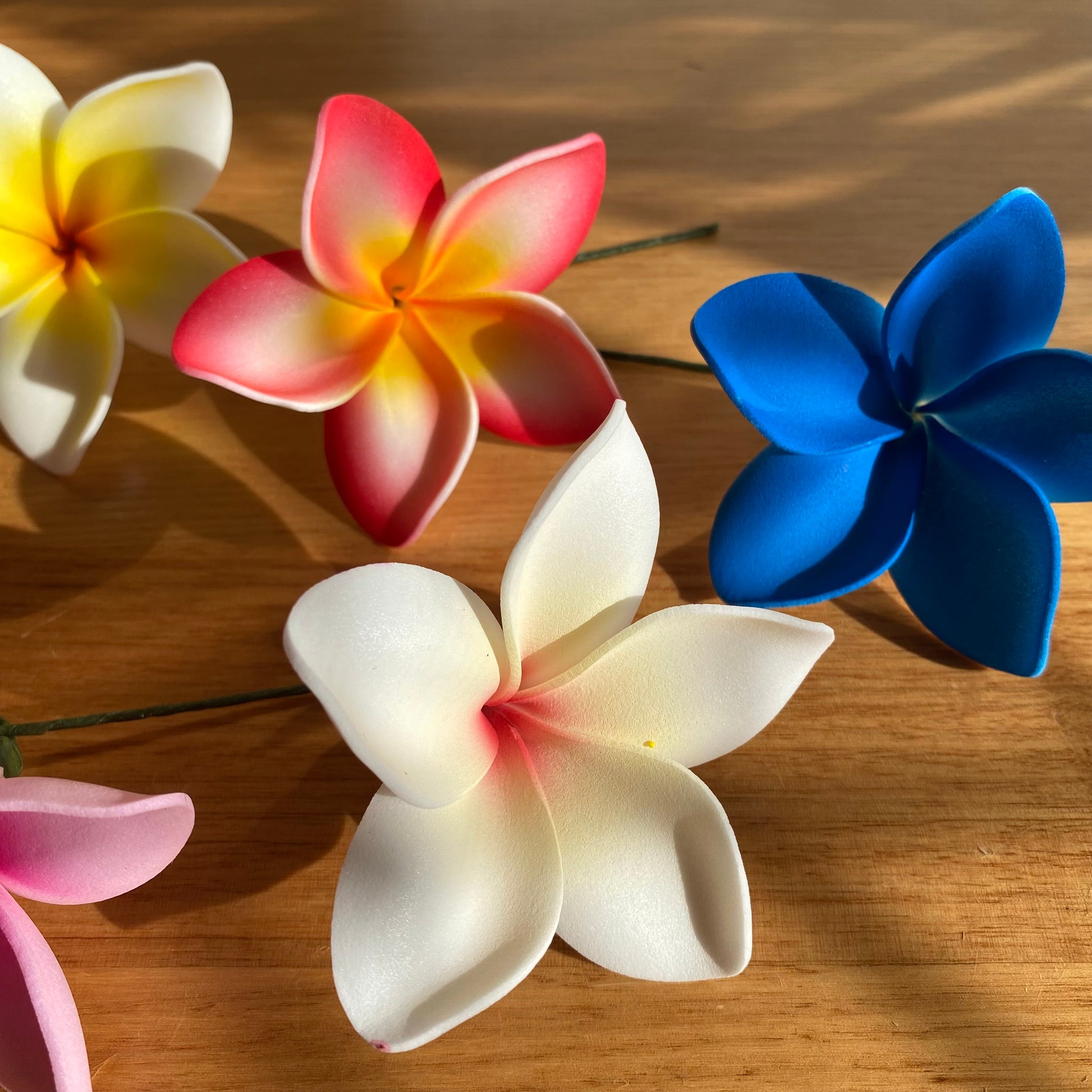 Medium Frangipani Sei Foam Flowers 7.5cm Pacific Islands Accessories #product_variant# - Island Aesthetica