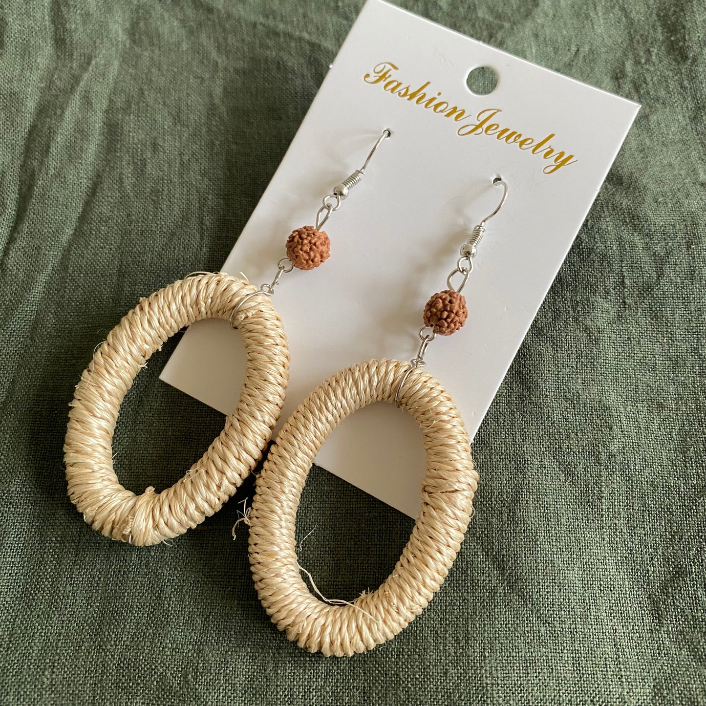 Makani Woven Rattan Drop Earrings