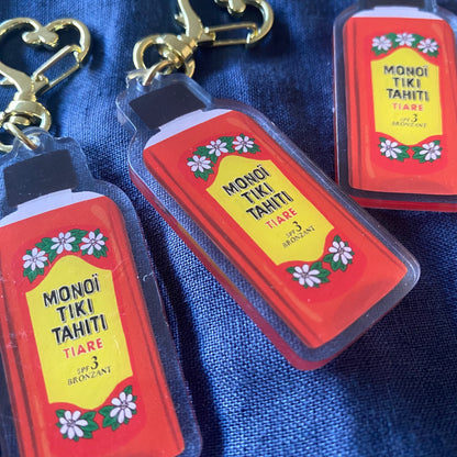 Monoi Oil Acrylic Keychain Bag Charm