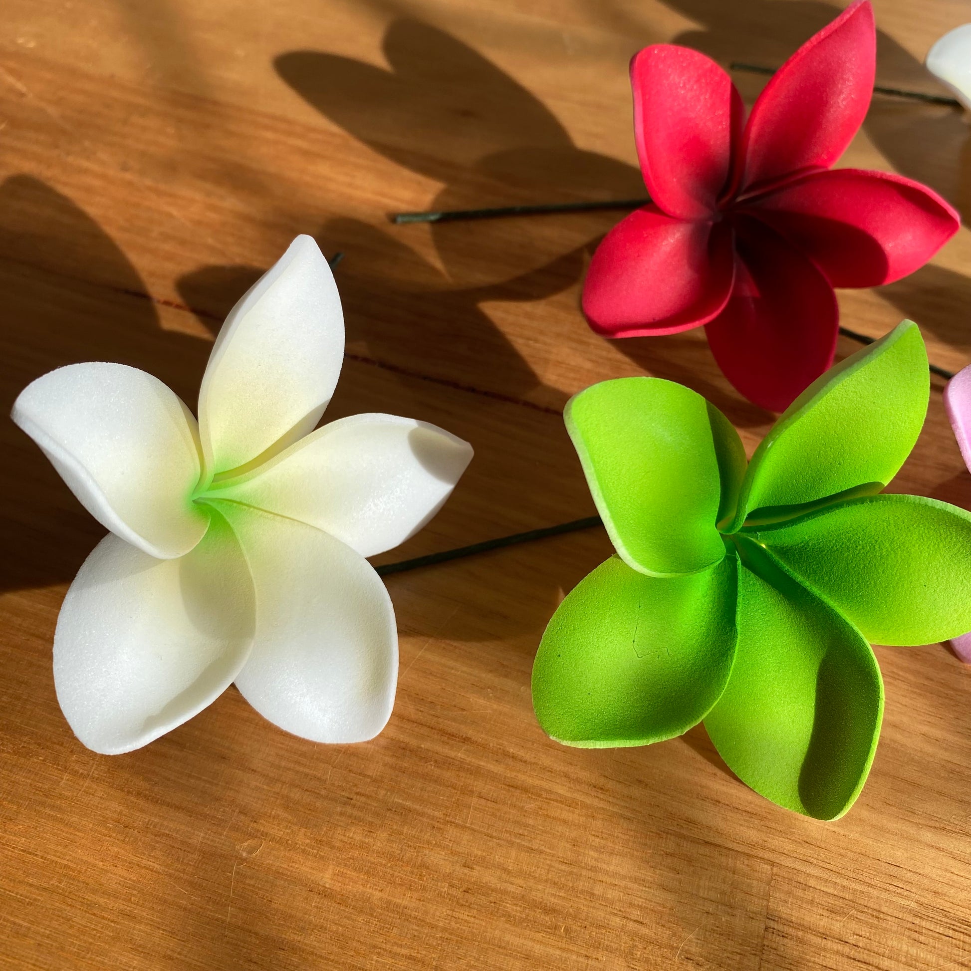 Medium Frangipani Sei Foam Flowers 7.5cm Pacific Islands Accessories #product_variant# - Island Aesthetica